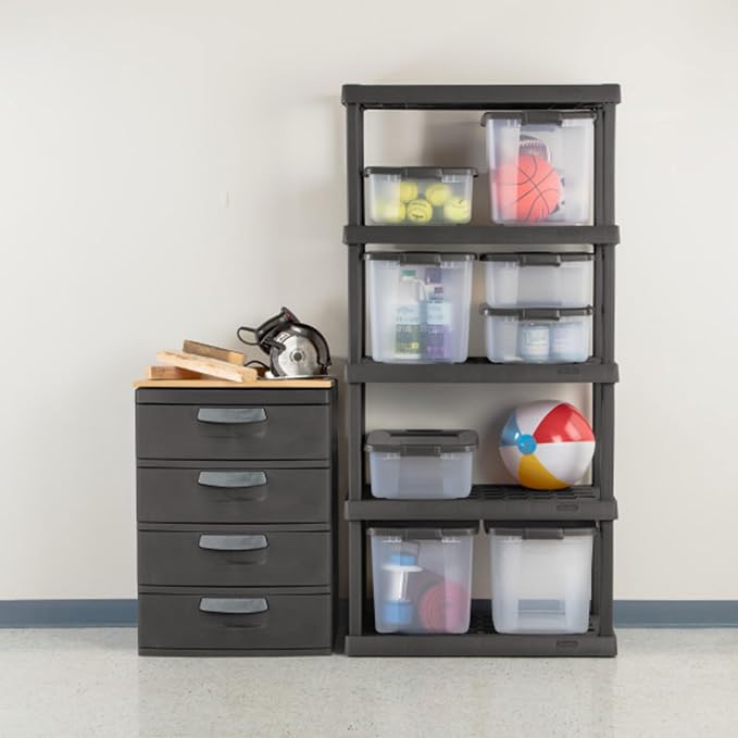Sterilite 3-Pack 5 Shelf Unit, Heavy-Duty Shelving Storage Rack - Image 9