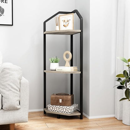 Fun Memories 3 Tier Corner Shelf, 40” Corner Shelf Stand, Corner Bookshelf - Image 5