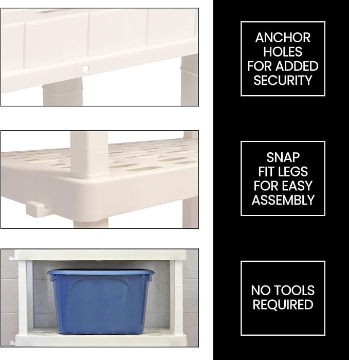 Oskar 5-Tier Storage Shelf, Heavy Duty Storage Shelf, 750 lbs, Laundry Room - Image 5