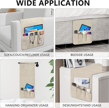 Remote Control Holder, Armchair Caddy Couch Caddy, Anti Slip Corduroy Tv Remote - Image 4