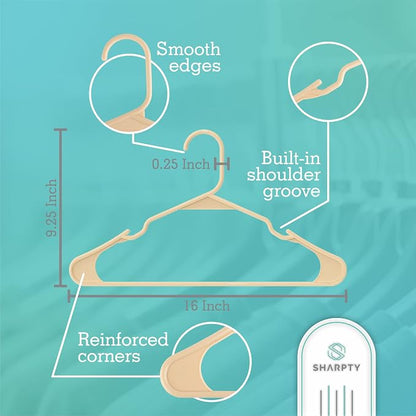 Sharpty Plastic Hangers Clothes Hangers - Image 2