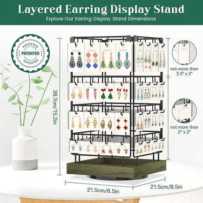 EsLuker.ly Rotating Earring Display Holder Stand - Image 2