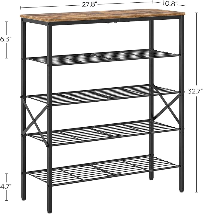 YATINEY 5-Tier Shoe Rack, Shoe Storage - Image 3