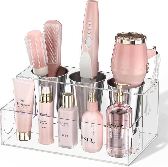 NIUBEE Hair Tool Organizer, Bathroom Countertop Blow Dryer Holder, Vanity Caddy by NIUBEE