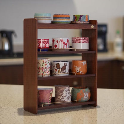 Coffee Mug Holder Wooden Cup Rack Mug Display Shelf Coffee Cup Holder - Image 8