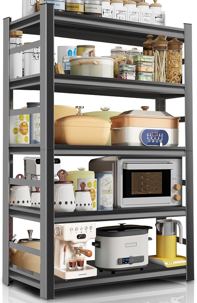 Kitchen Storage Shelves with 2000 LBS Load Capacity, Waterproof and Rustproof by Buynow