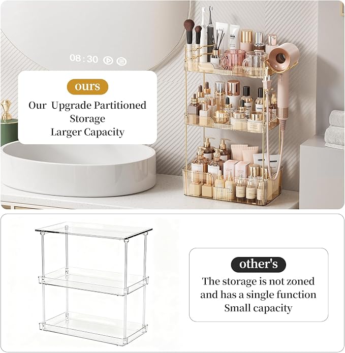 Bathroom Counter Organizer for Vanity, Makeup Organizer Countertop - Image 4