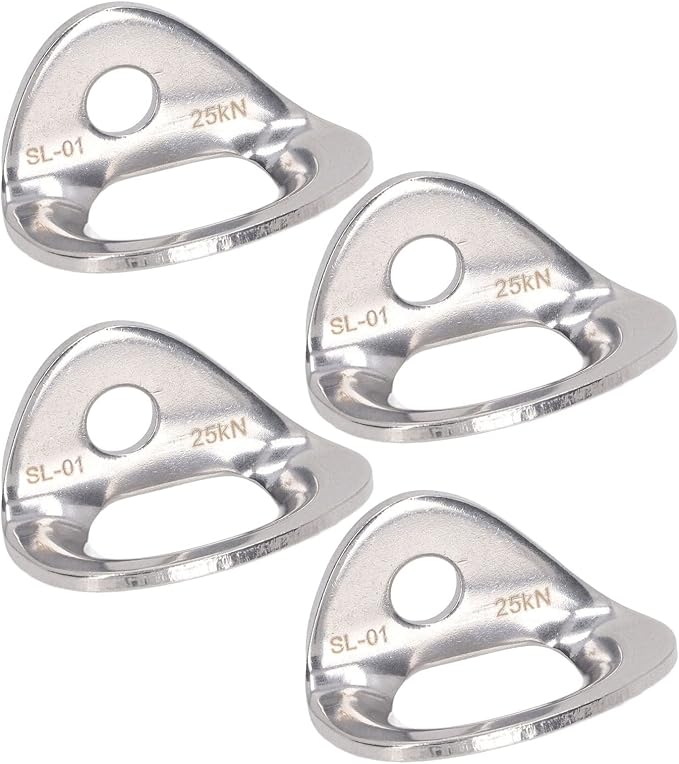Yosoo Health Gear 10Pcs 316 Stainless Steel Climbing Bolt Hanger, 25KN Rock - Image 3