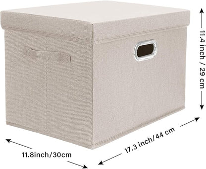 TYEERS Large Storage Bins with Lids, Collapsible, Fabric Storage Boxes - Image 2