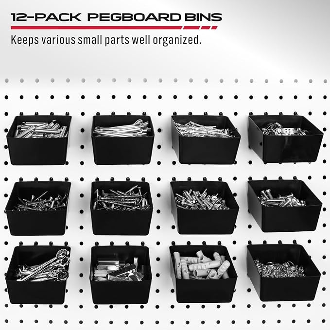 300-Piece Pegboard Hook Set, Pegboard Organizer Accessories - Image 7
