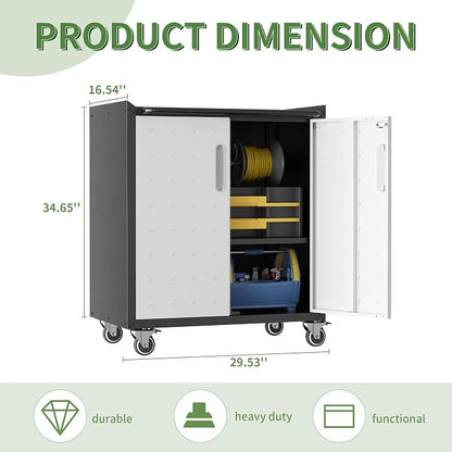 Metal Tool Cabinet, Garage Storage Cabinet System, Wall Cabinet & Locking - Image 3