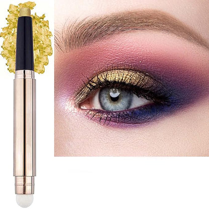 Gold Eyeshadow Stick Makeup, Highlighter Matte Cream Eye Shadow Pencil by SAUBZEAN