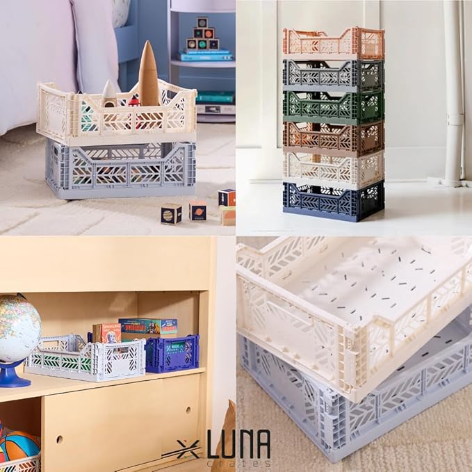 Collapsible Storage Box, Foldable Crate Organizer Bin - Image 5