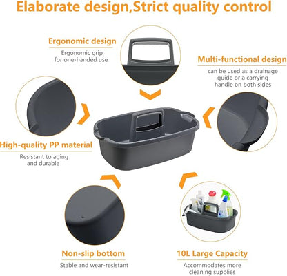 Goderewild 2 Pack Multi-Purpose Plastic Cleaning Caddy - Image 3