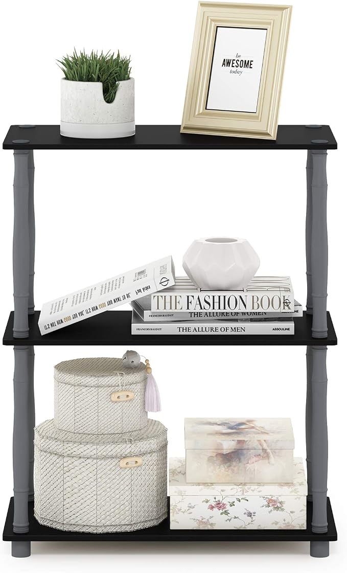 Furinno Turn-N-Tube 3-Tier Compact Multipurpose Shelf Display Rack - Image 4