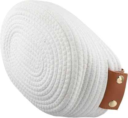 Portable Woven Cotton Rope Storage Bin - Image 5