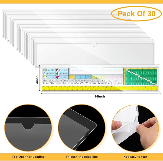 Chinco 30 Pcs Self Adhesive Pockets, Bin Labels - Image 2