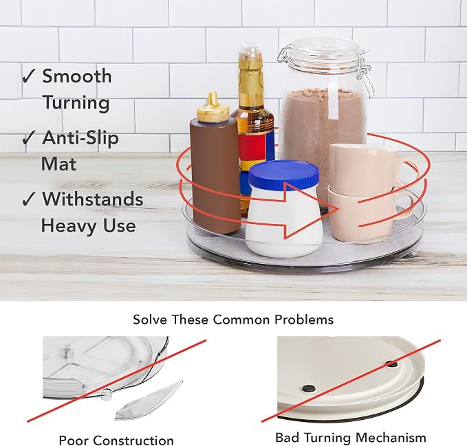 Spectrum XL Lazy Susan Organizer 12.25 in - Image 3