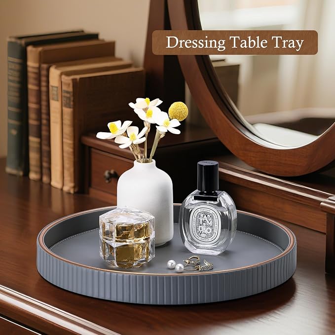 GORESE 12" Round Coffee Table Tray - Image 5