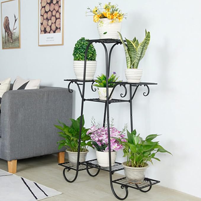 7 Tier Metal Plant Stand Planter Rack, Iron Flower Pot Display Rack Plant Rack - Image 9
