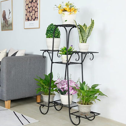 7 Tier Metal Plant Stand Planter Rack, Iron Flower Pot Display Rack Plant Rack - Image 9