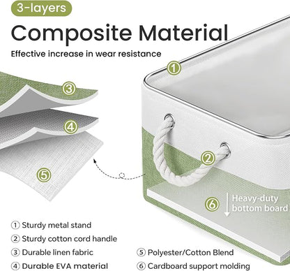 15.7x11.8x8.26 Inch Fabric Large Storage Bins - Image 2