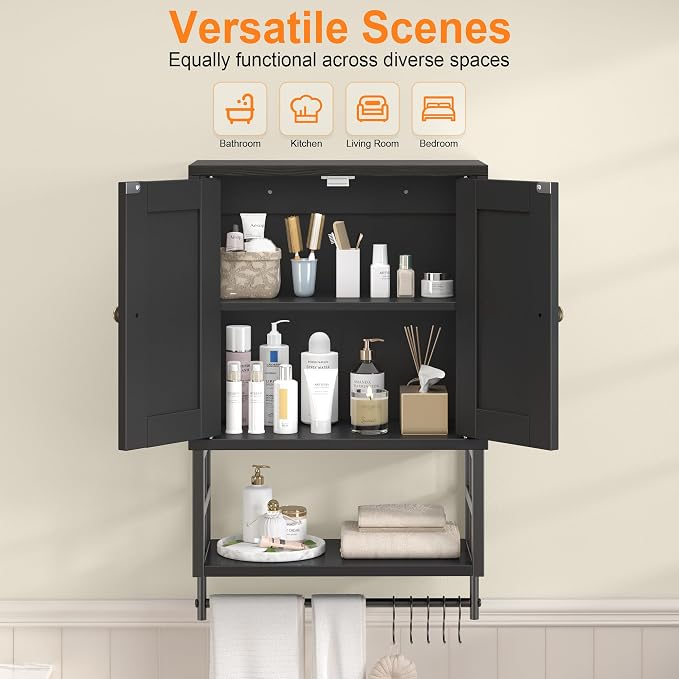Bathroom Wall Cabinet, Farmhouse Medicine Storage - Image 4