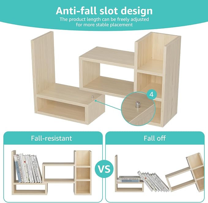 NUTIKAS Desk Shelves Desktop Organizer Shlef - Image 8