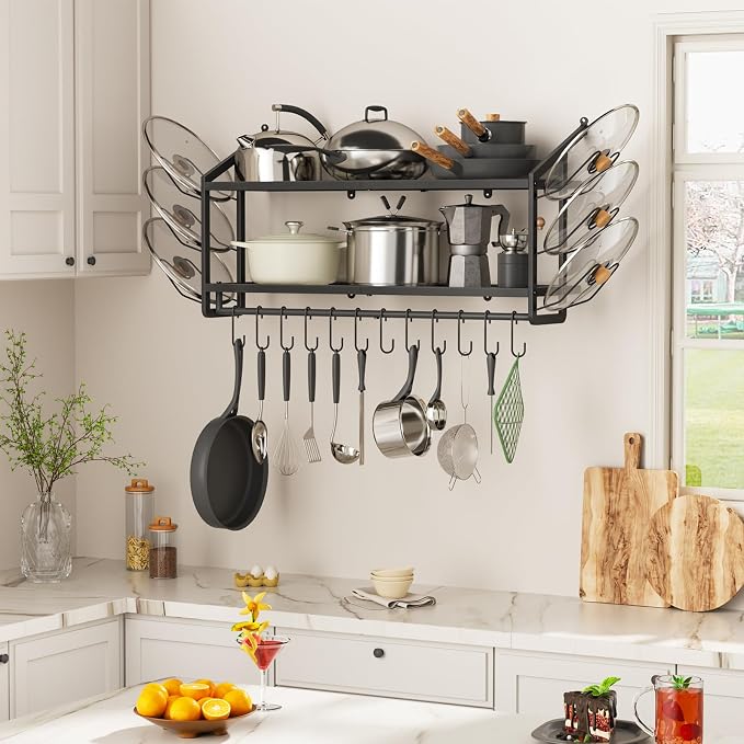 VOPEAK 30" Pot Rack Wall Mounted - Image 2