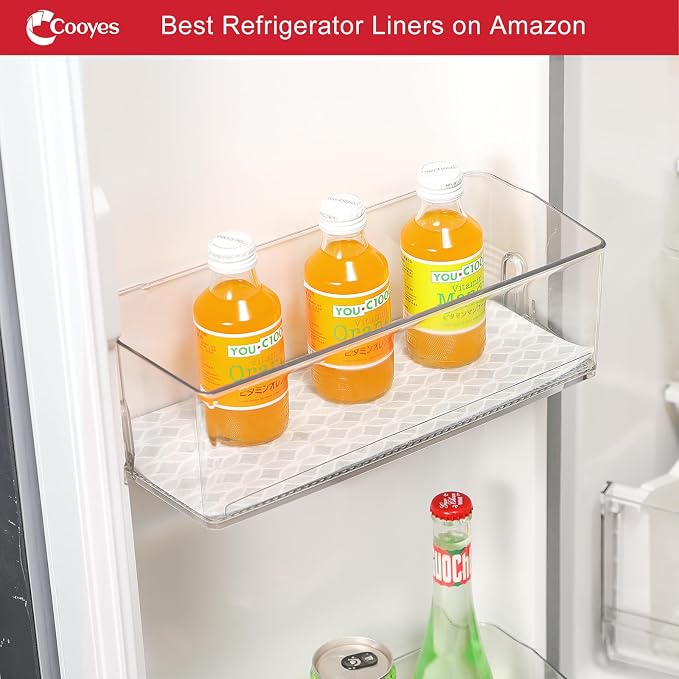 Cooyes Refrigerator Liners, Non-Slip Fridge Liners Washable, Absorbent - Image 9