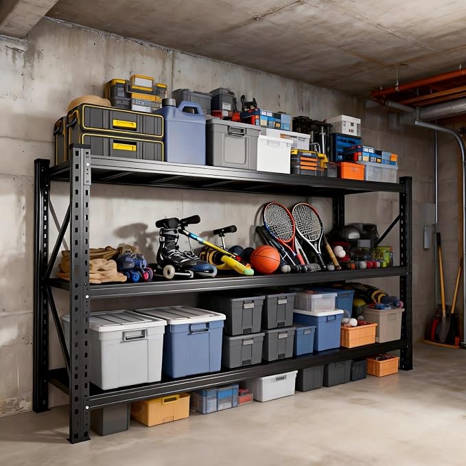 Garage Shelving, 2-in-1 Adjustable Storage Shelves - Image 6