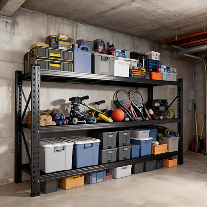Garage Shelving, 2-in-1 Adjustable Storage Shelves - Image 6