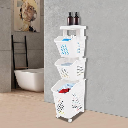 3-Tier Laundry Hamper Sorter - Image 4