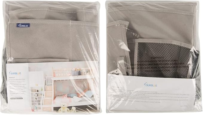 Surblue Bedside Caddy Hanging Bed Organizer Storage Bag Pocket - Image 7
