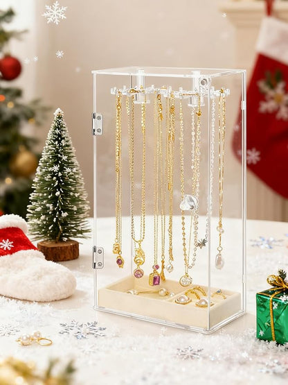 Necklace Holder, Acrylic Jewelry Organizer - Image 2