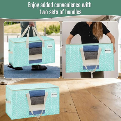 VENO 8 Pack Heavy Duty Moving Bags, Clothes and Comforter Storage Bags - Image 5