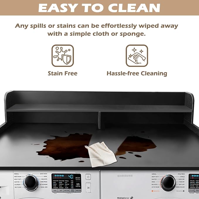 Royxen Laundry Countertop with 2-Tier Shelf Universal Fit, Washer and Dryer - Image 4