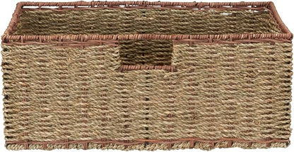 Household Essentials 5 Drawer Seagrass Wicker Storage Tower - Image 7