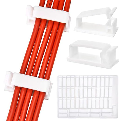 50Pcs Self Adhesive Cable Management Clips, Cable Organizers Wire Clips Cord - Image 2