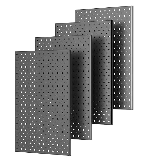 Pegboard Smith Metal Pegboard Panels, Wall-Mounted Pegboard Organizer System by Pegboard+Smith