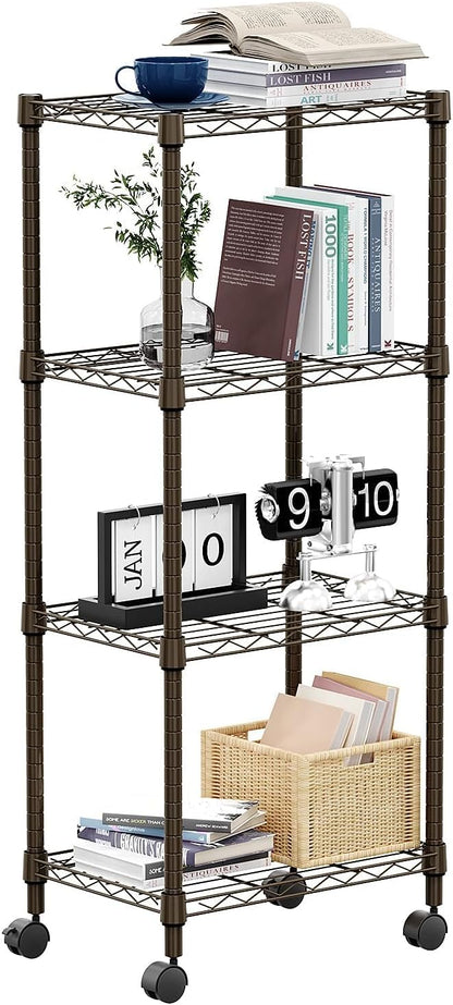 1000 lbs 4-Shelf Adjustable Heavy Duty Steel Wire Rack, Adjustable Storage by MEIGAOPLASTICANDMETALHKCOLIMITED