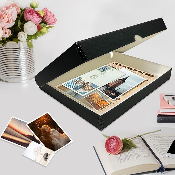 Lineco Clamshell Archival Storage Box, Organize and Store Photos Documents - Image 7