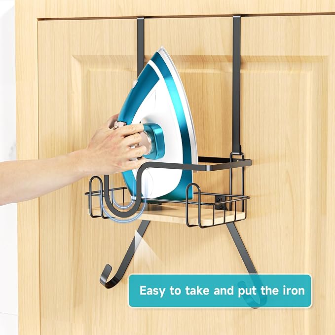 Ironing Board Holder Wall Mount, Over The Door Ironing Board Hanger - Image 5