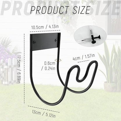 Heavy Duty Black Metal Hose Holder - Image 2