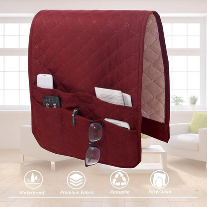 Armchair Caddy for Couch Remote Control Holder Non-slip Waterproof Sofa Armset - Image 5
