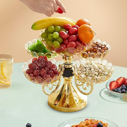 Generic Flower Snack Dessert Plate, Snack Serving Tray, Rotating Dried Fruit - Image 6