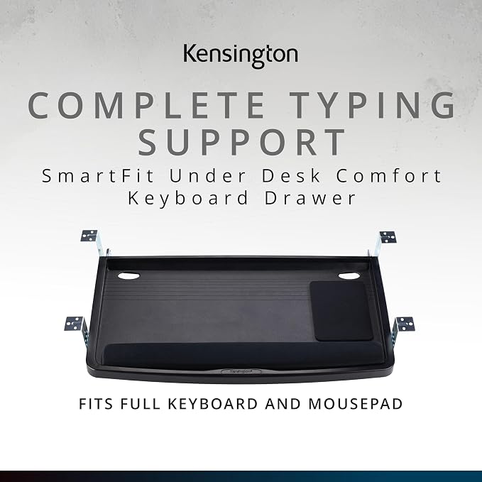Kensington Keyboard Tray Under Desk, SmartFit Ergonomic Slide-Out Keyboard - Image 2