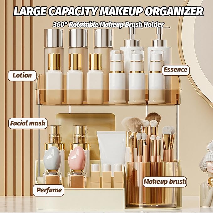 DASITON Large Capacity Makeup Organizer - Image 4