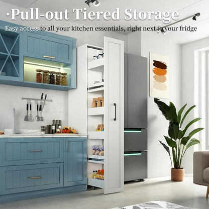 JOYSOURCE Tall Narrow Pull-Out Storage Shelf - Image 3