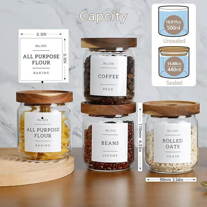 16 OZ Stackable Glass Food Storage Jars - Image 4
